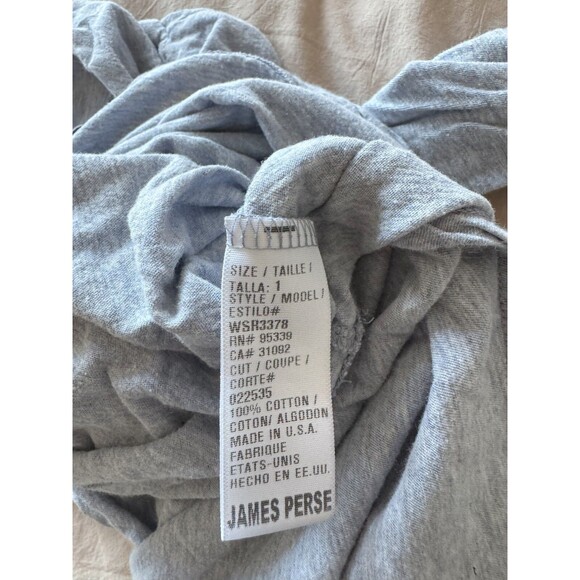 James Perse Womens 1 (S) Gray Long Sleeve Relaxed Curve Hem Turtleneck Top USA - Picture 4 of 7
